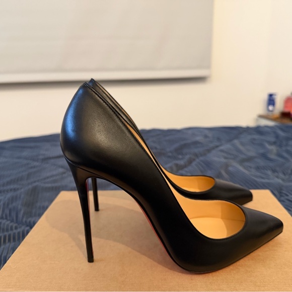 Christian Louboutin Black and Red Heels - Picture 2 of 4